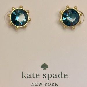 Kate Spade New York® Flying Colors Bezel Studs - Montana Sapphire Blue - New